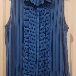 Dana Buchman, size XL, royal blue with black stripes.  New never worn